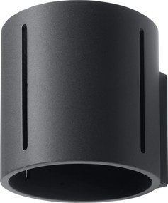 Nowoczesny kinkiet tuba czarny R6-S41