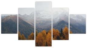 Obraz - Widok na grzbiety górskie (125x70 cm)