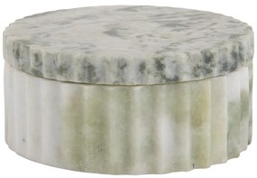 Jasnozielony kamienny pojemnik dekoracyjny ø 15x6 cm Marble – PT LIVING