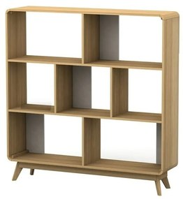 Regał w dekorze dębu 122x126 cm Caitlin – Støraa