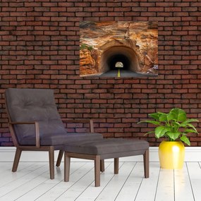Obraz - tunel w skale (70x50 cm)