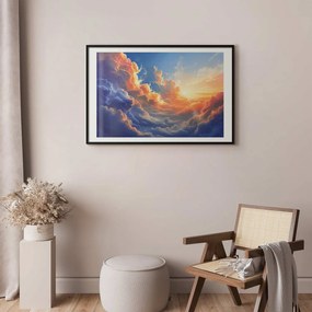 Plakat Symfonia barw 30x21 cm z ramą czarną z marginesem ARTGEIST B