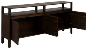 Brązowa komoda z litego drewna mango 190x86x40 cm Kurt – Ixia