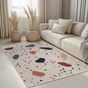 Kremowy chodnik odpowiedni do prania 80x200 cm Cracked Terrazzo – Mila Home