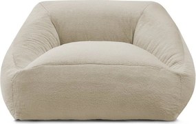 Beżowy worek do siedzenia z imitacji futra Lilibet – Bobochic Paris