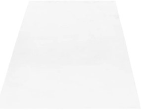 Dywan pluszowy Pouffy biały 160 cm x 230 cm