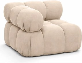 Moduł narożny, róg, do systemu modułowego, tkanina welur Salvador, Beżowy, Selia