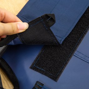 PawHut legowisko łóżko dla psa i kota wygodny leżak 915x762x180mm niebieski i czarny | Aosom PL