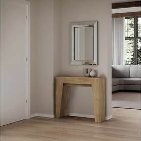 Konsola rozkładana 90x25/181 cm Narrow Dąb naturalny