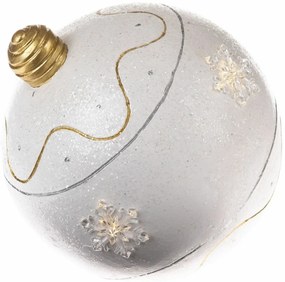 Świąteczna dekoracja LED Ball biała, średnica 24cm