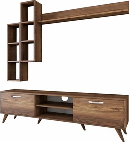 Ściana telewizyjna Mia Walnut