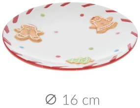 Świąteczny talerz, 16 cm, GINGERBREAD
