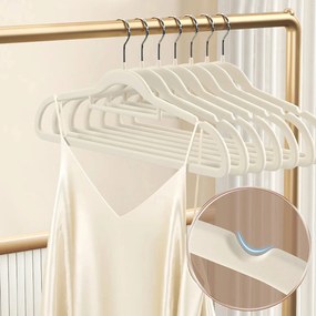 Zestaw wieszaków welurowych MAGIC VELVET 20 szt. białe