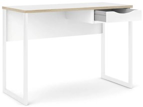 Białe biurko Tvilum Function Plus, 110 x 48 cm
