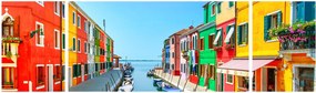 Obraz - Wyspa Burano, Wenecja, Włochy (170x50 cm)