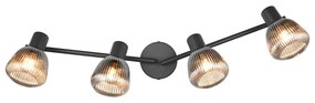 Czarna lampa punktowa ø 10 cm Tarifa – Trio