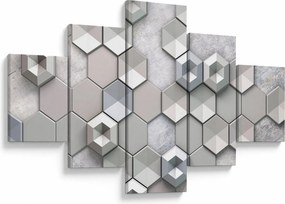 Obraz abstrakcji 3D (125x70 cm)