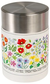 Termos na jedzenie dla dzieci w kremowo-srebrnym kolorze 450 ml Wild Flowers – Rex London