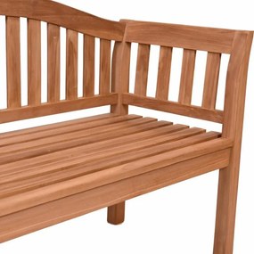 Ławka dwuosobowa DIVERO, drewno tekowe, impregnowane, lite.