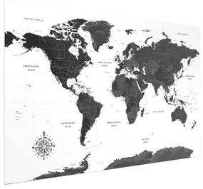 Plakat Monochromatyczna mapa 60x40 cm bez ramy bez marginesu ARTGEIST B