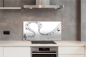 Szklany Panel Symbol Klucza Wiolinowego