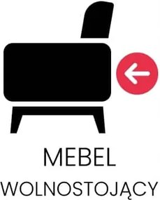 Dopłata do mebla wolnostojącego, tył tapicerowany tą samą tkaniną jak mebel
