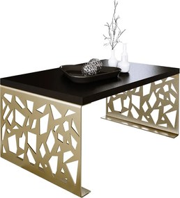 Stolik kawowy w stylu glamour złoty + czarny W1-R62