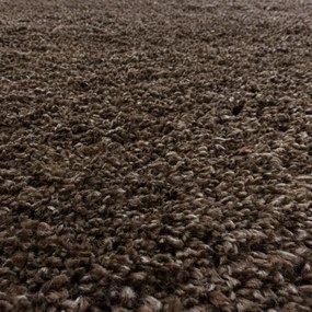 Ciemnobrązowy chodnik 80x250 cm Fluffy – Ayyildiz Carpets