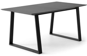 Czarny rozkładany stół z czarnym blatem 90x165 cm Meza – Hammel Furniture