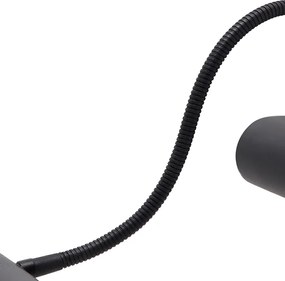 Designerska lampa ścienna czarna 32 cm z wbudowanym LED i ściemniaczem - Tableau