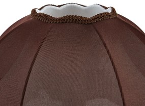 Abażur z tkaniny brązowy z białym wnętrzem 45/15/21,5 - Heritage Retro