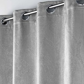 Jasnoszara aksamitna zasłona zaciemniająca 135x280 cm Melodie – douceur d'intérieur