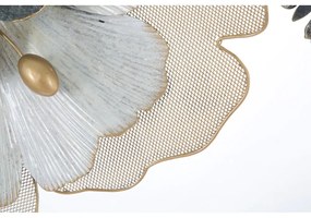 Metalowa dekoracja ścienna Mauro Ferretti Flowery, 119x60 cm