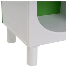Biało-zielony regał 40x100 cm – Casa Selección