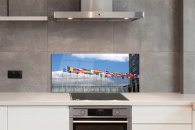 Szklany Panel Kilka Flag Państwowych