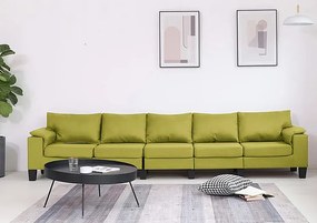 Pięcioosobowa ekskluzywna zielona sofa - Ekilore 5Q