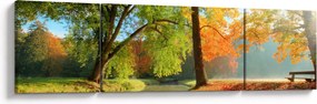 Obraz - Spokojny jesienny krajobraz (170x50 cm)