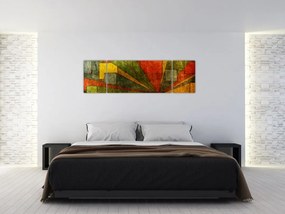 Obraz abstrakcji geometrycznej (170x50 cm)