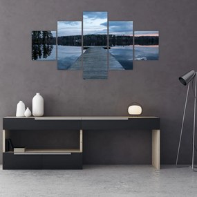 Obraz - Molo nad jeziorem (125x70 cm)