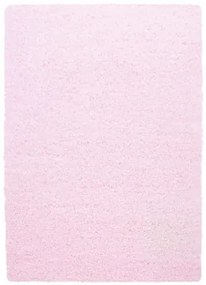 Dywan shaggy jednokolorowy różowy 160 cm x 230 cm