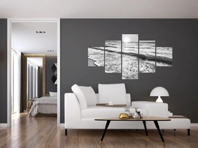Obraz - Zachód słońca nad morzem (125x70 cm)