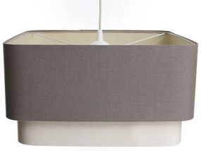Lampa wisząca KWADRO DUO 003 51x47cm brązowa/kremowa BPS KONCEPT