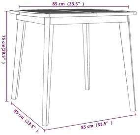 Zestaw mebli ogrodowych z drewna akacjowego D4-H49