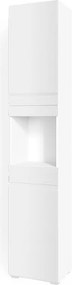 Szafka łazienkowa biały wysoki połysk 36.4x31x190.5 fredd