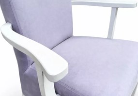 Krzesło tapicerowane K6 z podłokietnikami gładkie glamour do salonu jadalni eleganckie lekkie nowoczesne