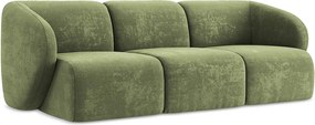 3-osobowa kanapa modułowa - z tkaniny szenilowej - zielony - LANI