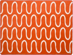 Pomarańczowy koc 150x200 cm Swirl – noo.ma