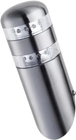 Nowoczesny kinkiet ogrodowy LED chrom - S301-Walia