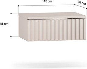 Wisząca szafka nocna Sophie 29, kaszmir