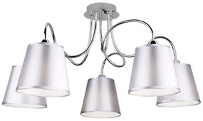 Duża srebrna lampa sufitowa - K315 Adelos 4X